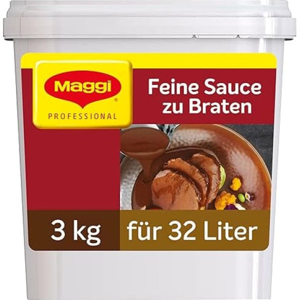 MAGGI Professional Fine Sauce for Roasting, Vegan, Yield 32 L, Pack of 1 (1 x 3 kg GastroBox)