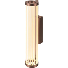 SLV QUIMERA KUPFER | Indoor Wall Light, Glass Wall Lamp, Dimmable Bathroom Lamp, Bathroom Lamp Wall with Efficient LED Technology, Vintage Interior Light with Warm White Light