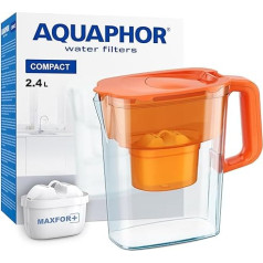AQUAPHOR Compact Water Filter Jug with 1 x Maxfor+ Filter - 2.4L Capacity - Orange