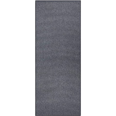Bouclé Runner - Kitchen Runner Non-Slip Carpet Runner Flat Weave Short Pile Rug Kitchen Rug for Hallway, Kitchen, Living Room, Bathroom, Bathroom - Anthracite, 67 x 300 cm. / 26.43