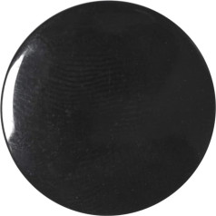 Runde farbige gewölbte Schaftknöpfe – 4 Größen – 7 Farben im Sortiment, Schwarz, 18mm Wide (28L) x 10 Buttons