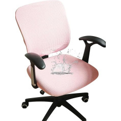 FORCHEER Office Chair Seat Cover Stretch Water Resistant Spandex Stretch Jacquard Computer Chair Slipcover for Desk Chair Seat Velvet Purple