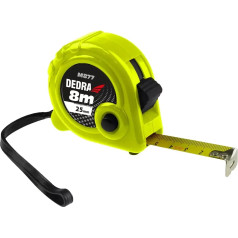Dedra Mērlente 8mx25mm, 2 x stop birka
