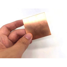 flaches Blech C17200 Bronzestreifen-Folienplatte, Rohstoffe, Leere Platten, dünnes Metallblech quadratische Materialien (Size : 0.4x200x200mm 1pc)