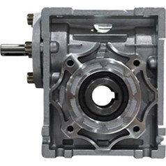 5:1-100:1 NRV75 Welleneingangsschneckengetriebe, Eingangswelle 24 mm Ausgangsloch 28 mm, RV75 Handkurbel-Schneckengetriebe(Ratio 60 to 1)
