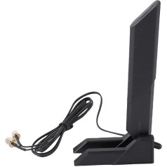 2.4GHz 5GHz 6GHz 12DBi WiFi Antenna with SMA Connector, 4.6 Feet Long Extension Cable for PC Desktop Computer, WiFi Router, Wireless