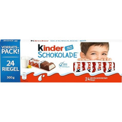 Kids chocolate – Filled Milk Chocolate Bar – 1 Pack of 24 Single Bars (24 x 12.5 g)