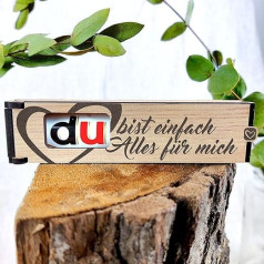 “Du bist einfach Alles für mich” - Chocolate Bar Gift Box Incl. Duplo Gifts for Girlfriend, Partner, Gift Ideas Men, Women, Favourite Person, Chocolate Thank You