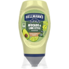 Hellmann's Avocado und Lime Style Sauce leckere Grillsauce perfekt zu Bowls und Wraps 250 ml 1 Stück