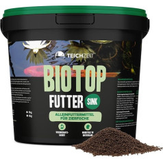 Teichzeit Biotop Feed Sink | Fish Food for Pond Fish | Sinking Pond Food | Food for Garden Pond Fish | 6 kg