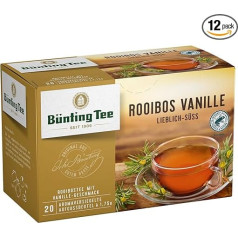Bünting Tee Roobos Vanilla 12 Pack - Rooibo Tea - 12 x 20 Tea Bags