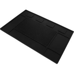 Magnetische Friseurmatte aus PVC mit Integrierten Schlitzen Hitzebeständig und rutschfest 45 X 30cm für Friseursalons und Werkstationen