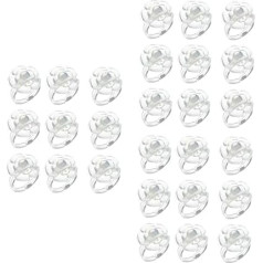 FOMIYES 3 Sets Maniküre-set Nail Art Paletten Blumenform Nail Art Werkzeuge Nagelhalter Für Partys 100 Stück * 3