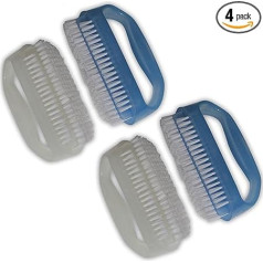 NewFeru Hand-Finger-Peelingbürsten-Set mit Nagelhautentferner für Tiefenreinigung, kleines Reinigungswerkzeug für Männer, Frauen, Garten, Auto Mechanik, Küche, Badezimmer, Badewanne, Wäsche und Dusche