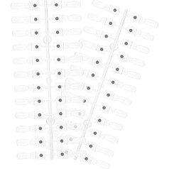 VICASKY Pack of 48 magnetic nail art colour display tips, nail polish sample sticks, display card for and training, DIY manicure accessories