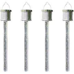Toddmomy 4 Stück Solar Acrylröhrenleuchten Hängend Outdoor Garten Solarlicht Led Wetterfest Vintage Design