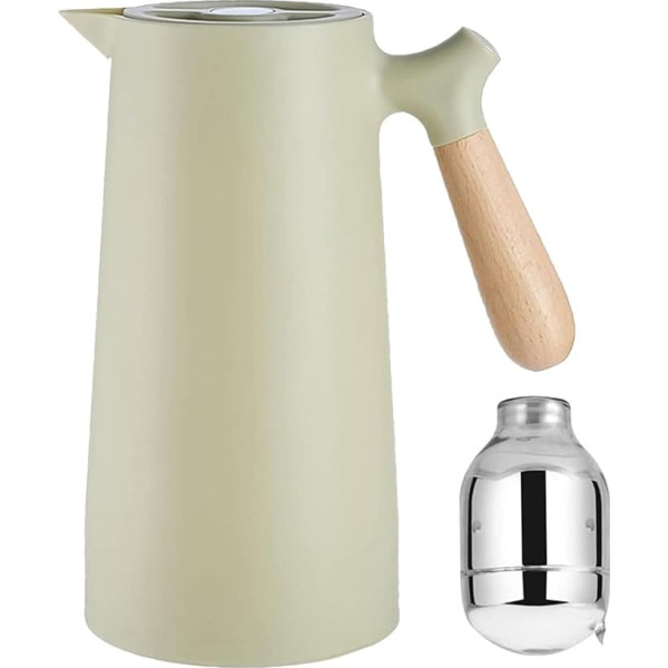 Sharemee - Coffee Thermos Flask, Double-Walled Vacuum Bottle, Insulated, 24 Hours Heat Retention for Coffee and Tea, 340 oz (Green)