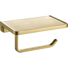 TRUSTMI SUS304 Toilet Roll Holder Brushed Stainless Steel Gold