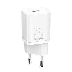 Īpaši ātrs USB-C lādētājs 25 W Power Delivery Quick Charge - balts