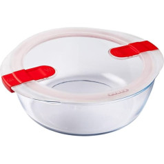 Pyrex 208PH00 Microwavable Glass Storage Container, Clear