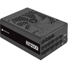Corsair HXi Series HX1200i alimentator per computer 1200 W (Corsair 1200W HX1200i V3 PSU, Fluid Dynamic Fan, Fully Modular, Ultra-Low Noise, 80+ Platinum, ATX 3.1, PCIe 5.1)
