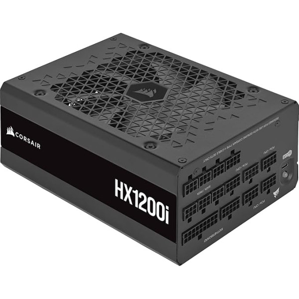 Corsair HXi Series HX1200i alimentator per computer 1200 W (Corsair 1200W HX1200i V3 PSU, Fluid Dynamic Fan, Fully Modular, Ultra-Low Noise, 80+ Platinum, ATX 3.1, PCIe 5.1)