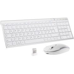 iClever GK03 2.4G Slim Keyboard, White