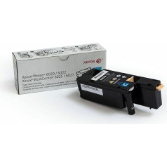 Xerox 106R02756 Genuine Standard Capacity Toner Cartridge for Phaser 6020, 6022 and WorkCentre 6025, 6027 - Cyan, 1,000 Page Yield