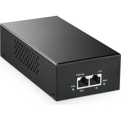 MokerLink 2.5 Gigabit PoE Injector, 802.3af/at/bt 90W, 2.5G/1G/100M Ethernet, Plug & Play, Non-PoE to PoE Adapter, Metal Housing, Distance up to 100 Meters (328 ft.)