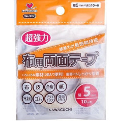 KAWAGUCHI super strong fabric for double-sided tape transparent 10m width 5mm 94-002