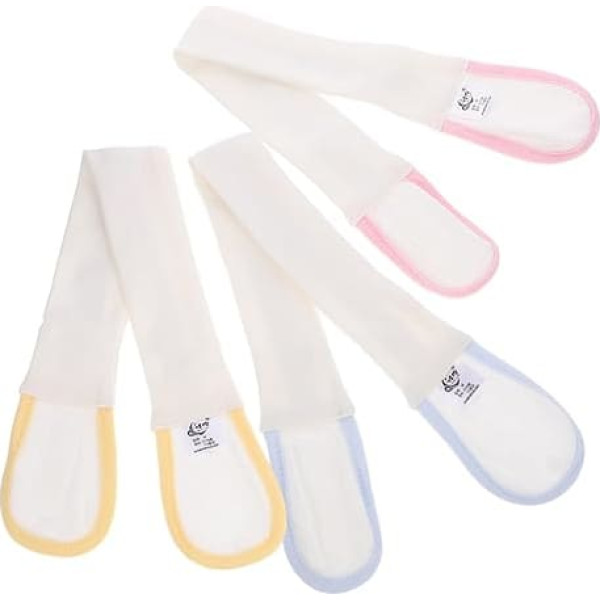 VICASKY Pack of 3 Nappy with Nappy Buckle Wrap Newborn Nappy Closures Nappies Throw Bag – Pin Things Container Muslin Toddler Belt Mittens Crib Cotton