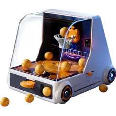 Basketball Shooting Machine, Automatic Scoring, 22.2 x 15 x 15.7 cm, Basketball Playset, Basket Playset, Interactive Coin Toss Function, for Home Playing, Party Fun, Family Gathering