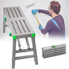 Indoor Construction Frame Decoration, Portable Height Adjustable Scaffolding Ladder, Multi-Purpose Galvanized Steel Welding Work Platform