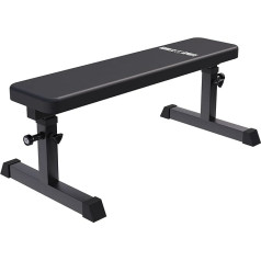 GORILLA SPORTS Weight Bench - Adjustable, up to 200 kg Load Capacity, Made of Steel - Flat Bench, Training Bench, Fitness Bench, Bench Press, Abdominal Trainer, Push Bench, Fitness Equipment for Home