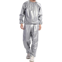 Sauna Suits, Heavy Duty Sauna Suit, Sweating Weight Loss Suit Gym Fitness Workout Clothing Men Women Training Tracksuit Unisex PVC Sweat Sauna Suit Fabric Slimming Fitness L - 5XL