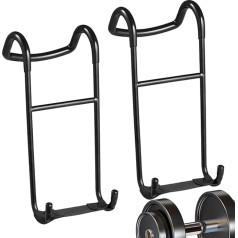 Dumbbell Spotter Hook, Heavy Duty Dumbbell Hook Lifting Hook, Barbell Mounting Arms for Shoulder and Bench Press Workouts, 102.1 kg Load Capacity, 1 Pair
