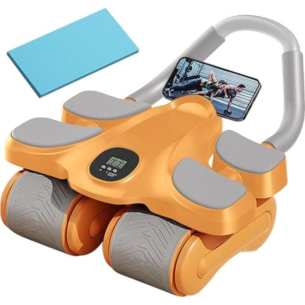 Abdominal Muscle Trainer with Knee Protection and Timer Training Equipment | Abdominal Trainer with Elbow Support - For Core Muscle Training Fitness Strength Training Men Women Home Fitness