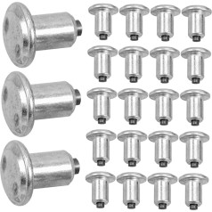 Pack of 100 Cleats Tyre Spikes Tyre Bolts for Bicycle Car Accessories Tyre Bolts for SUV Snow Tips Tyre Bolt for Truck Tyre Bolt Screw Low Carbon Steel Silver
