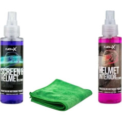 FullBikeX Motorcycle Helmet Cleaning Kit for Outdoor and Interior Hygienization + Accessories