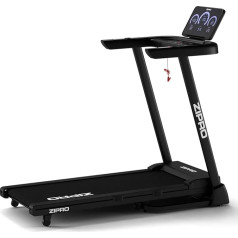 ZIPRO Treadmill for Home, Walking Pad, Foldable Walking Pad, Quiet Foldable - Treadmill with Incline Display up to 120 kg for Office, Home, Gym, Workout, 12 km/h and App Compatible, Black Luma