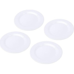 Porcelain Plates, Dessert Plates, Salad Plates, Porcelain Flat Dessert Plates Set, Modern Round Salad Plates for Snack, Bread, Fruit