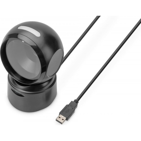 Stacionārais svītrkodu lasītājs USB-a 1,4 m, 1d un 2d, saderīgs ar qr kodiem