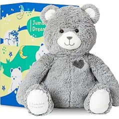 Jumble Bear 1.8 kg Weighted Stuffed Animal Bear Toy - Large Soft Plush Teddy for Toddlers, Kids, Teens & Adults - Sensory Weighted Plush Toy Stuffed Animals for Comfort for Boys & Girls