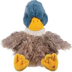 Wrendale PLUSH003 Plush Toy Duck Webster, with Canvas Bag, 25 cm x 21 cm x 20 cm