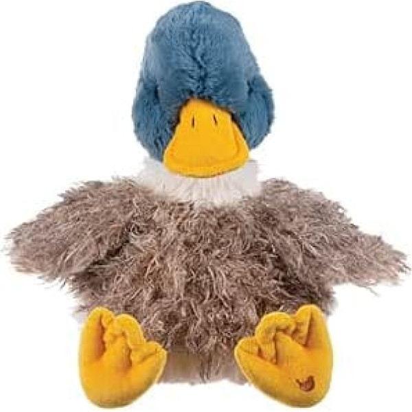 Wrendale PLUSH003 Plush Toy Duck Webster, with Canvas Bag, 25 cm x 21 cm x 20 cm