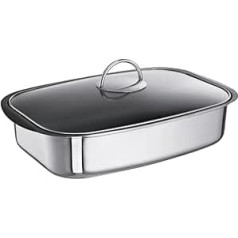 Schulte-Ufer Easy 67049-36 All-Purpose Roasting Tin / 36 cm / 6 L / Induction / with Transparent Lid