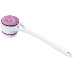 Beurer FC Electric Body Brush with Removable Handle and 2 Attachments / Long-Handled Back Brush / Exfoliating Brush for Soft Skin