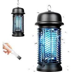Electric Insect Killer, 20 W 4500 V Ultraviolet and IPX4 Waterproof Mosquito Killer, 100 m² Powerful Waterproof Electronic Mosquito Killer with Cleaning Brush for Indoor and Outdoor Garden