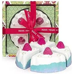 Vintage & Co Beauty Fabrics & Flowers Cake Shaped Bath Bomb Vegan Spa Gift Set
