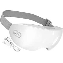 Eye Massage Pad - Heatable Eye Mask with Heat and Cooling Function | Steam Compress with Adjustable Temperature for Relaxation When Travelling, Sleep Disorders & as a Birthday Gift